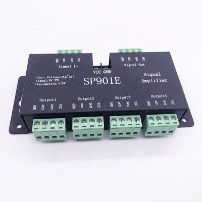 China SP901E SPI TTL LED Controller Lights Signal Amplifier Controller For Color Led WS2811 SK6812 APA102 DMX512 for sale