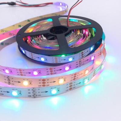 China Waterproof theme park sk6812 ws2812b rgb 5050 pixel led strip 30/60 /144leds/m for sale