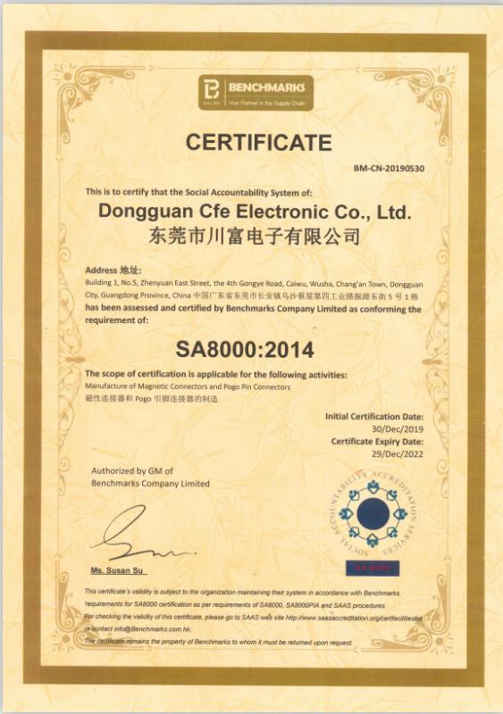 SA8000 - Dongguan Cfe Electronic Co., Ltd.