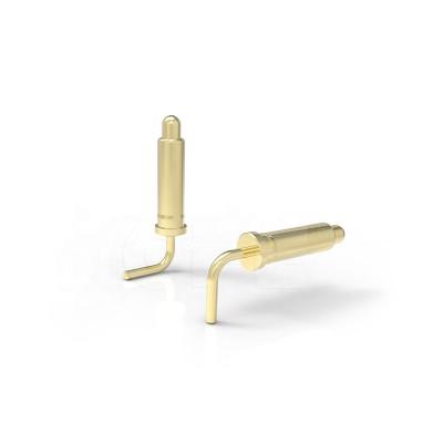 China Electronic High Current Right Angle Pogo Pin With Gold Plated for sale