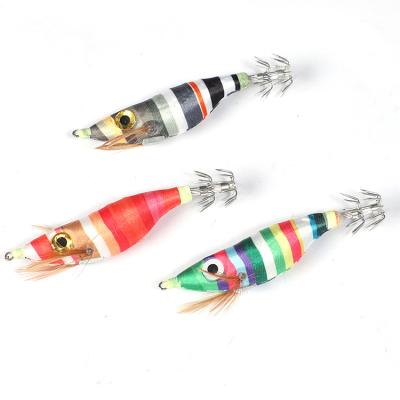 China Japanese Activity Fishing Outdoor Octopus Cuttlefish Jigging Bright Wooden Egi Shrimp Squid Hook Fishing Frog Lure for sale