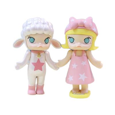 China 2020 Newest Design Action Number Birthday Gift Kid Toy Eco-friendly Hello Molly Cute Girl Figure Figurine Toys for sale