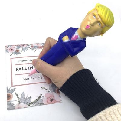 China Donald Trump Doll Pen Case Normal Decompression Toy Pencil Holders Trigger Pressure for sale