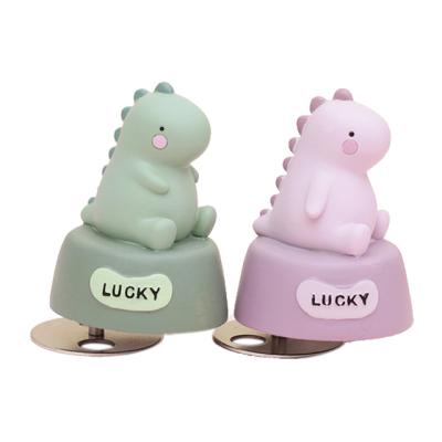 China Factory supply gift decoration super funny animal cute small little girl's gift rotating music box dinosaur music box for sale