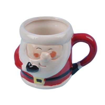 China Viable Made In China Cheap Creative Christmas Ceramic Mug Price Santa Claus Ceramic Mug For Christmas Gift for sale