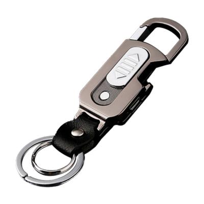 China Windproof Rechargeable Amazon No Flame Tungsten Heating Coil Outdoor Multifunctional Electric Rechargeable Cigarette Lighter USB Key Chain for sale