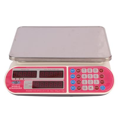 China TCS Platform Scale 30kg Scale ABS Stainless Steel Precision Affordable Electronic Electronic Platform Scale for sale