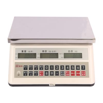 China ABS / Stainless Steel / Aluminum Electronic Price Computing Measures Electronic Price Platform Weight Scale for sale