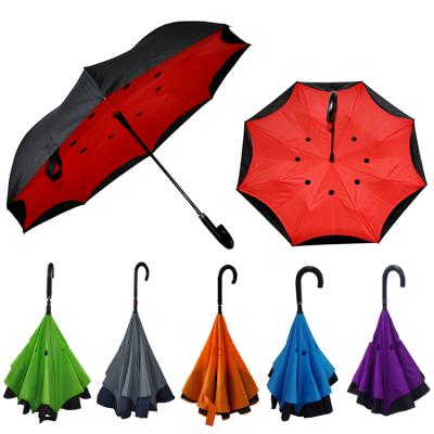 China All in 1 design standard size high quality auto reverse umbrella printing logo for sale