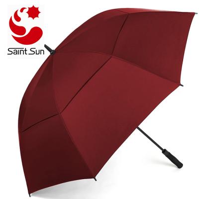 China All in 1 62 Inch Extra Large Double Canopy Open Wholesale Sales Cheap Custom Company Logo Printed Golf Umbrellas Auto for sale