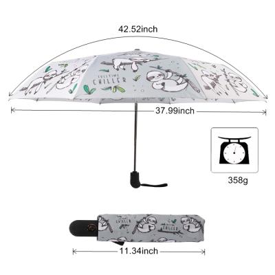 China Wholesale High Quality Windproof Automobile Travel Narrow Open Folding Portable Folding Umbrella With Black Handle for sale