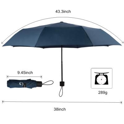 China 21 Inch Travel Umbrella Custom Sales Folding 3 Fold Umbrella Customized Foldable Umbrella for sale