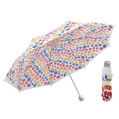 China Minimalist Custom Printed Advertising Promotional Travel Fold Logo 3 Fold Umbrella Windproof Umbrella for sale