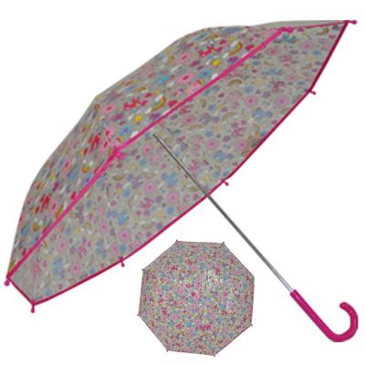 China All In 1 Transparent Umbrella Factory Design Custom Manual Kids Child Open Umbrella for sale