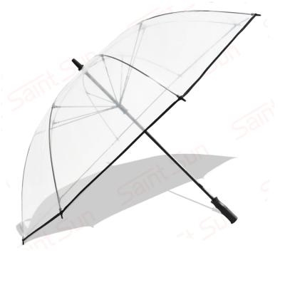 China All In 1 Transparent Straight Golf Umbrella With Customized LOGO for sale