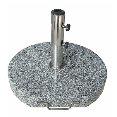 China Modern Round 20KG Granite Parasol / Umbrella Bases for sale