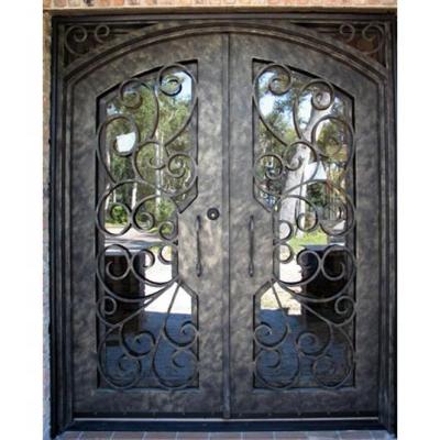 China High Quality Modern Wrought Iron Door / Factory Steel Canton Door for sale