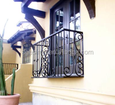 China High Quality Hotel Cement Balcony Railing Designs / Wrought Iron Fence Tops for sale