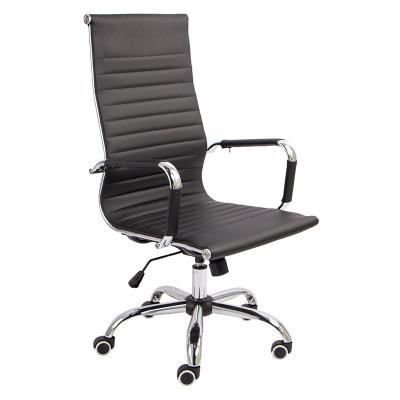 China High Executive Chair Contracted Style PU Swivel Computer Office Leather Back Chair for sale