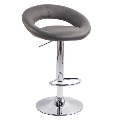 China Modern Stylish PU Leather Adjustable Bar Stools For Kitchen Bistros Bar for sale