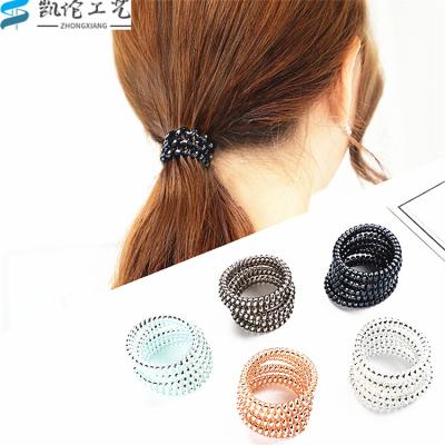 China Best Selling Customized Daily Hotline Big Color Hair Band Hair Ring Elastic Girls Box Hairring Seamless 3 4 5cm for sale