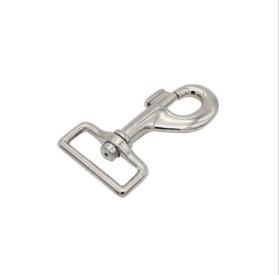 China Sliver Box Pet Hook Manufacturers Supply Hook Metal Jewelry Buckle Spring Webbing Rotating Head Chain Accessories for sale