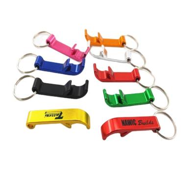 China Viable promotional logo advertising wine bottle opener business gift bottle opener keychain opening tool for sale