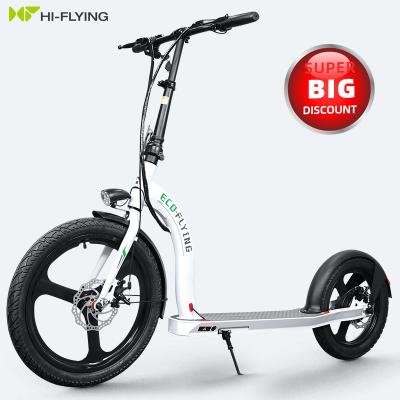 China EU warehouse electric scooter 350W fat tire scooter unisex electronic aluminum wide frame big wheel for sale