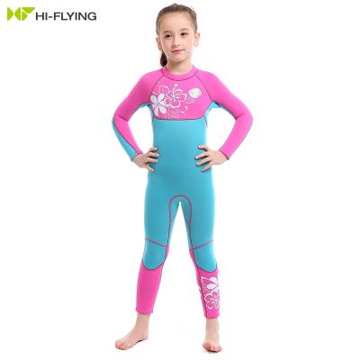 China Kid Girls 3mm Wetsuit Sun Protection Swimwear Diving Suit Thermal Warm Wetsuits Swimming Wetsuit for sale