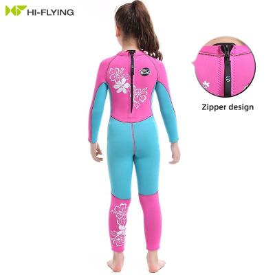 China Kid Girls 3mm Wetsuit Sun Protection Swimwear Diving Suit Wetsuits Thermal Warm Neoprene Wetsuits for sale