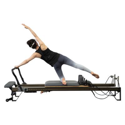 China Aluminum Alloy + Portable PU Leather Pilates Reformer Gym Equipment Aluminum Alloy Pilates Bed Pilates Reformer for sale