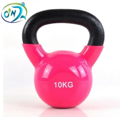 China High Quality Multi Color Fitness Equipment Competition Cast Iron PVC Dip External Force Shaping Kettlebells for sale