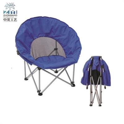 China Collapsible Foldable Easy Carry Picnic Camping Indoor Garden Chair Moon Outdoor Round Chair for sale