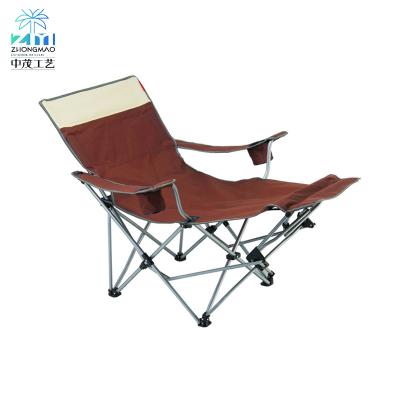 China Chaise Lounge Cheap Reclining Outdoor Modern Folding Beach Chair With Foot Rest, Portable Beach Lounger Folding for sale