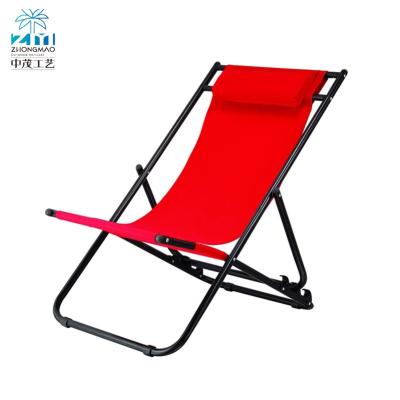 China Modern Foldable Back Foldable Back Outdoor Garden Home Leisure Camping Leisure Sun Lounger For Sale for sale