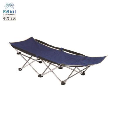 China Ultralight Metal Foldable Camping Beach Chair Bed Military, Lightweight Single Foldable Camping Bed for sale