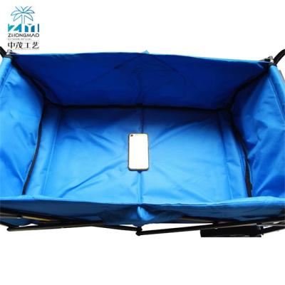 China 2021 Beach Chair Beach Garden Folding Cart Trolley Wheel With Heavy Duty Folding Tools Outdoor Utility Cart for sale