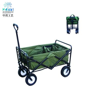 China High Quality Outdoor Home Furniture Camping Wagon Cart Garden 4 Wheels Fishing Cart Foldable Camping Beach Cart for sale