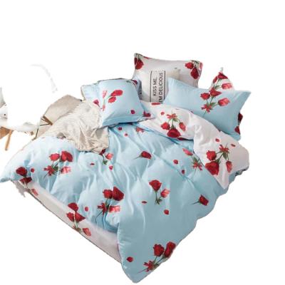 China 2021 Disposable New Design 4 Piece Toddler Comforter 100% Cotton Wedding Bedding Set Kids for sale