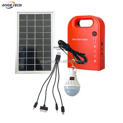 China Wholesale 3W Portable Solar Led Solar System Lighting Home Solar Kits Small Solar Power Storage Light House for sale