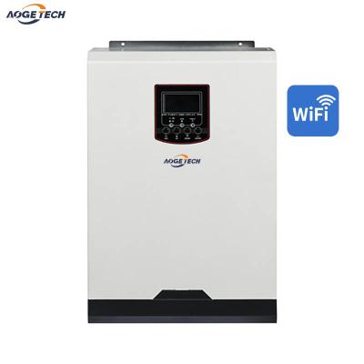 China AogeTech PM07 3.2KW 3.5KW 5KW 5.5KW 24V 48V MPPT High Efficiency Pure Sine Wave Off Grid Solar Inverter 440x300x115 for sale