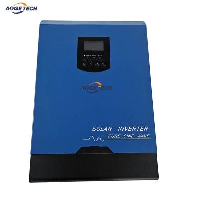 China AogeTech 3kw 3000W PM01-30 Hybrid Solar Power Inverter Off-Grid 24V 60A MPPT Controller Inverter 2-in-1 Pure Sine Wave 440x300x100mm for sale