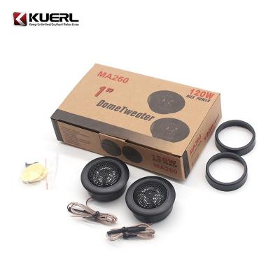 China Car Audio System Car Audio Speaker 25mm 120W Super 4 Ohm Black Tweeter Loudspeaker For Car for sale