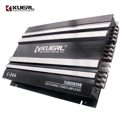 China Wholesale Aluminum Car Amplifier 12v 5800W Professional Class AB Full Rang Power Amplifier 4 Channel Car Audio Amplifier for sale