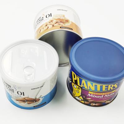 China Recycled Materials Round Empty Paper Tube Lid Tea Coffee Power Food Grade Paper Packaging Colorful Airtight Boxes for sale