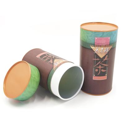 China Recyclable Eco - Friendly Cosmetic Package Round Paper Cans Kraft Paper Tube for sale