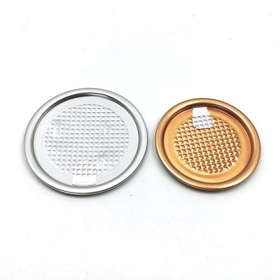 China Non Spill 65mm 73mm 83mm 99mm Cap 126mm Peelable Aluminum Foil Cover Aluminum Foil Lid for sale