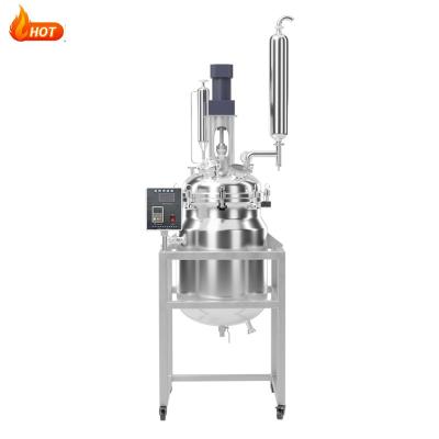 中国 Jacketed Borosilicate Glass Reactor High Pressure Double-Layers For University Laboratorie 販売のため