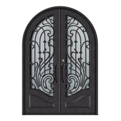 China CBMMART Traditional High Quality Exterior Door Iron Door Design Grill Door Designs for sale