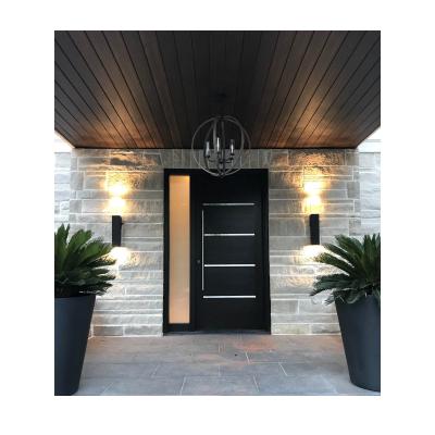 China Cbmmart factory modern design entrance gate modern solid wood villa door decorative security door for sale